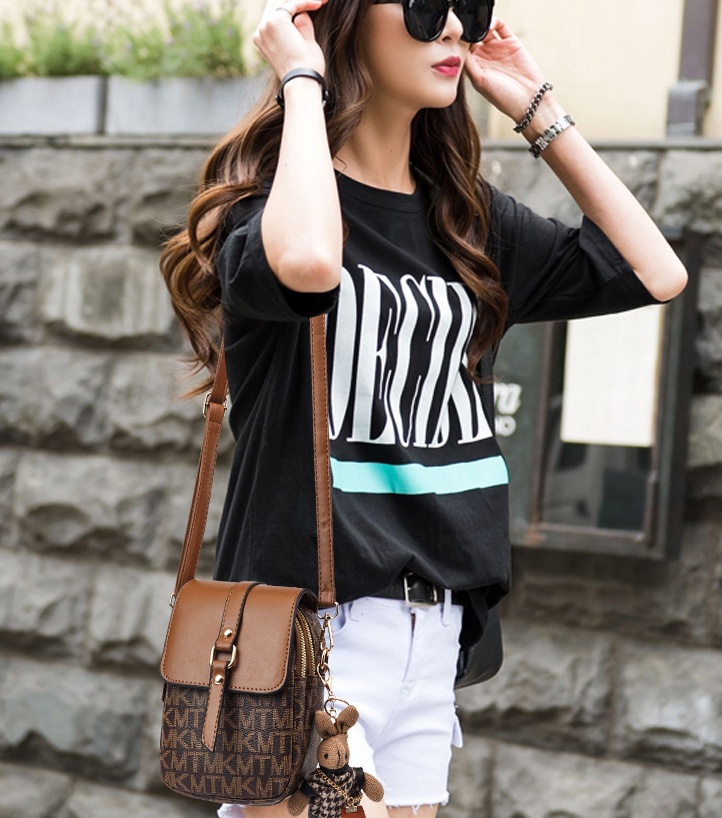 Women's Retro Multi-layer Messenger Mobile Phone Bag - Image 3