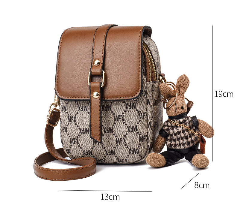 Women's Retro Multi-layer Messenger Mobile Phone Bag - Image 11