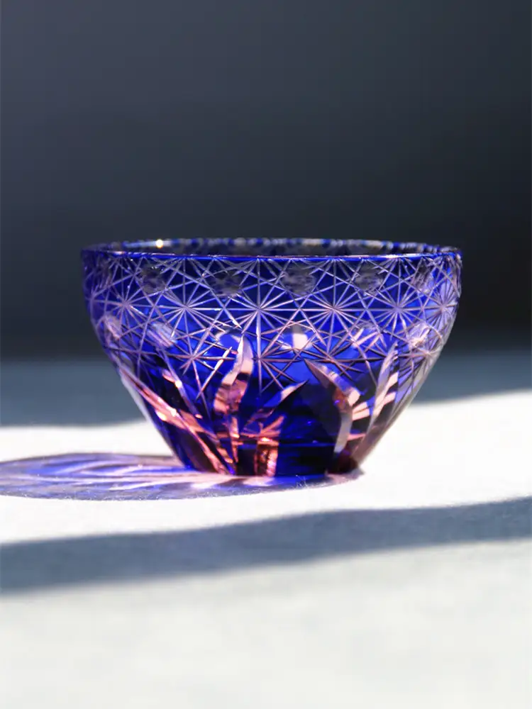 Hand Carved Crystal Glass Cup
