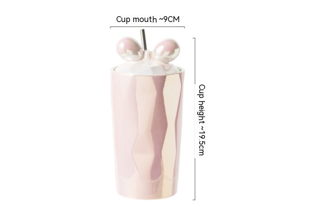 Title 1, Double-layer Straw Bow Girl Tumbler Anti-scald ...