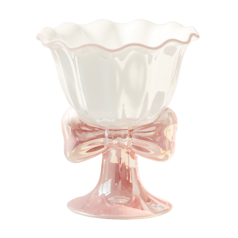 Title 4, Fantasy Bow Ceramic Ice Cream Dessert Cup