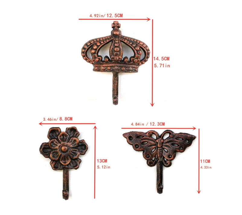 Title 1, European Style Retro Iron Hook Outdoor Decoration