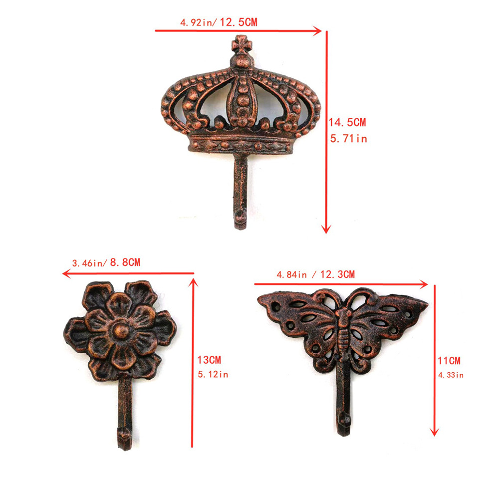 Title 2, European Style Retro Iron Hook Outdoor Decoration