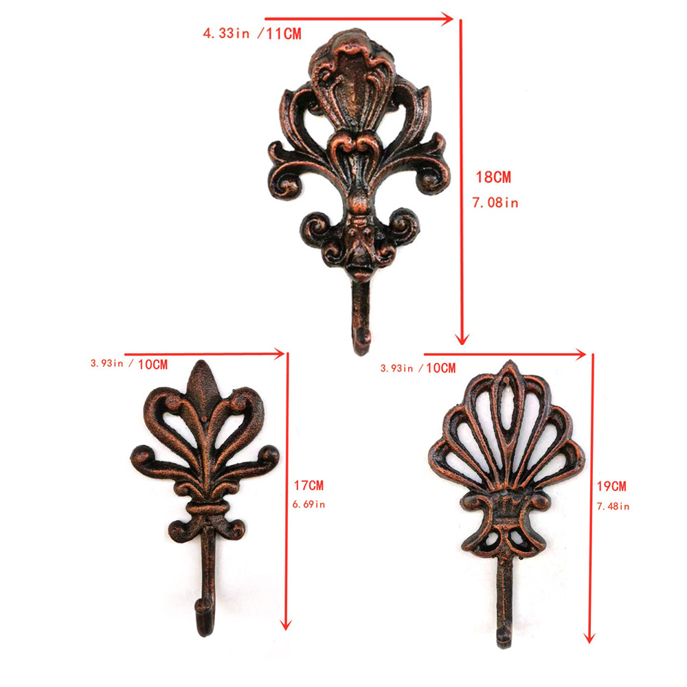 Title 12, European Style Retro Iron Hook Outdoor Decoration