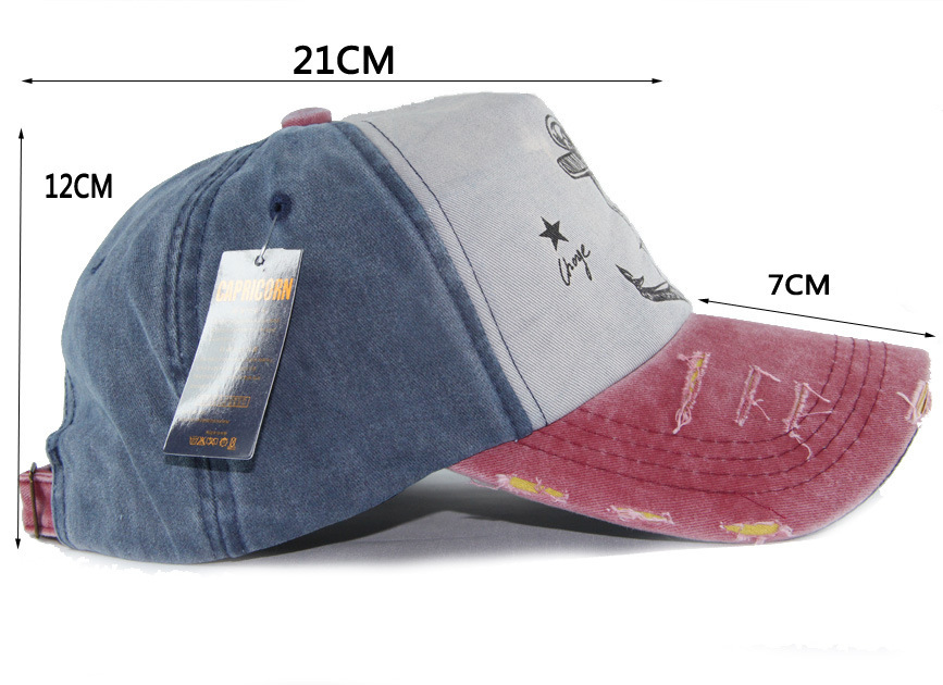 Title 2, Washed cotton baseball cap for a casual and com...