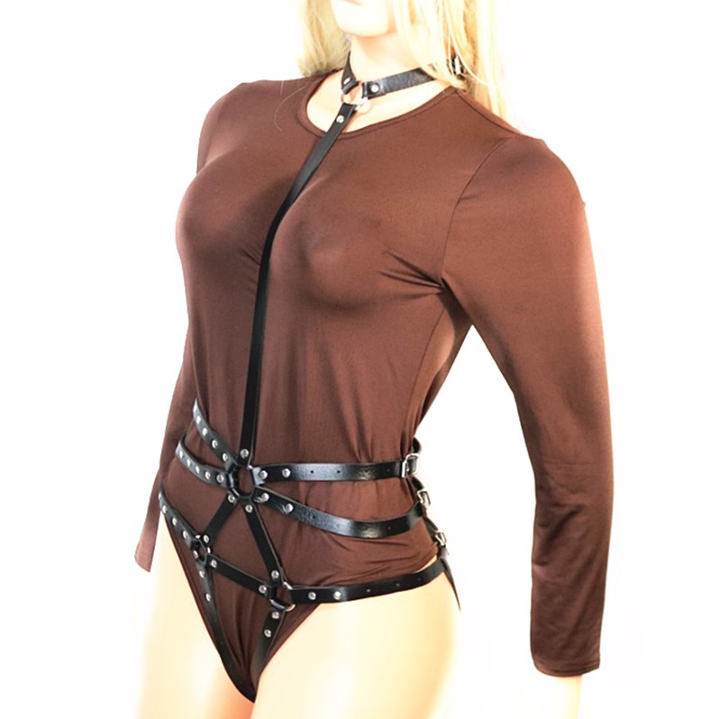 Punk Bound Versatile Collar Leg Loop Waist Belt 7