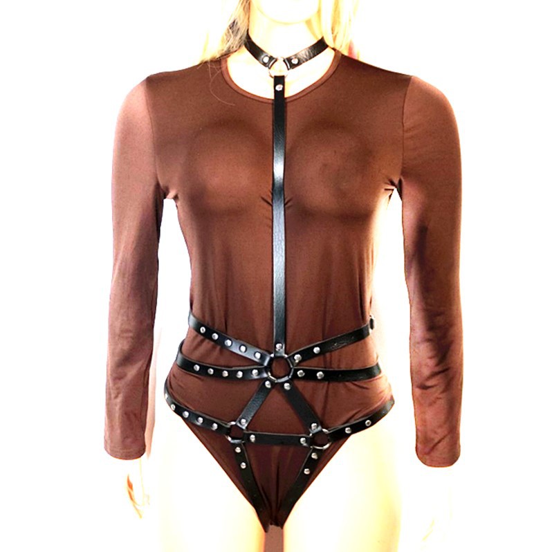 Punk Bound Versatile Collar Leg Loop Waist Belt 9