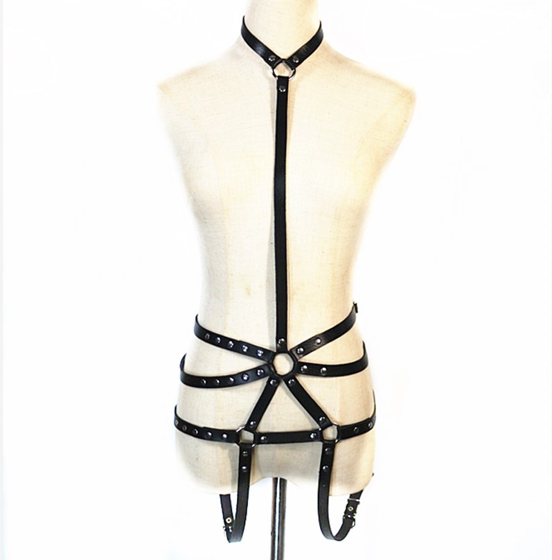 Punk Bound Versatile Collar Leg Loop Waist Belt 10