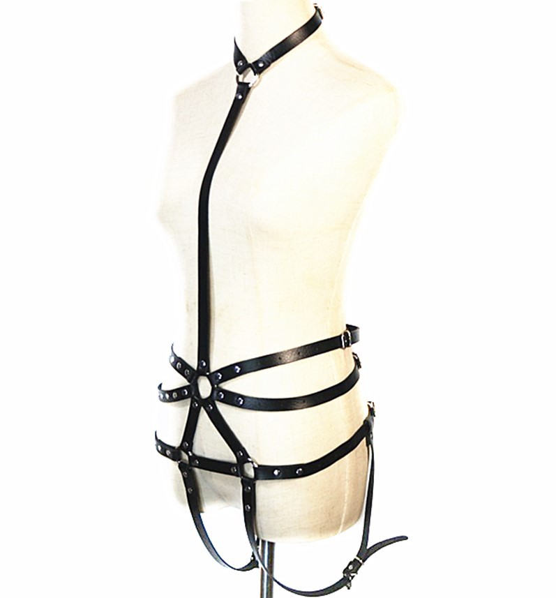 Punk Bound Versatile Collar Leg Loop Waist Belt 11