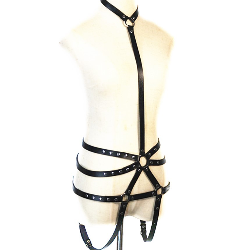 Punk Bound Versatile Collar Leg Loop Waist Belt 12