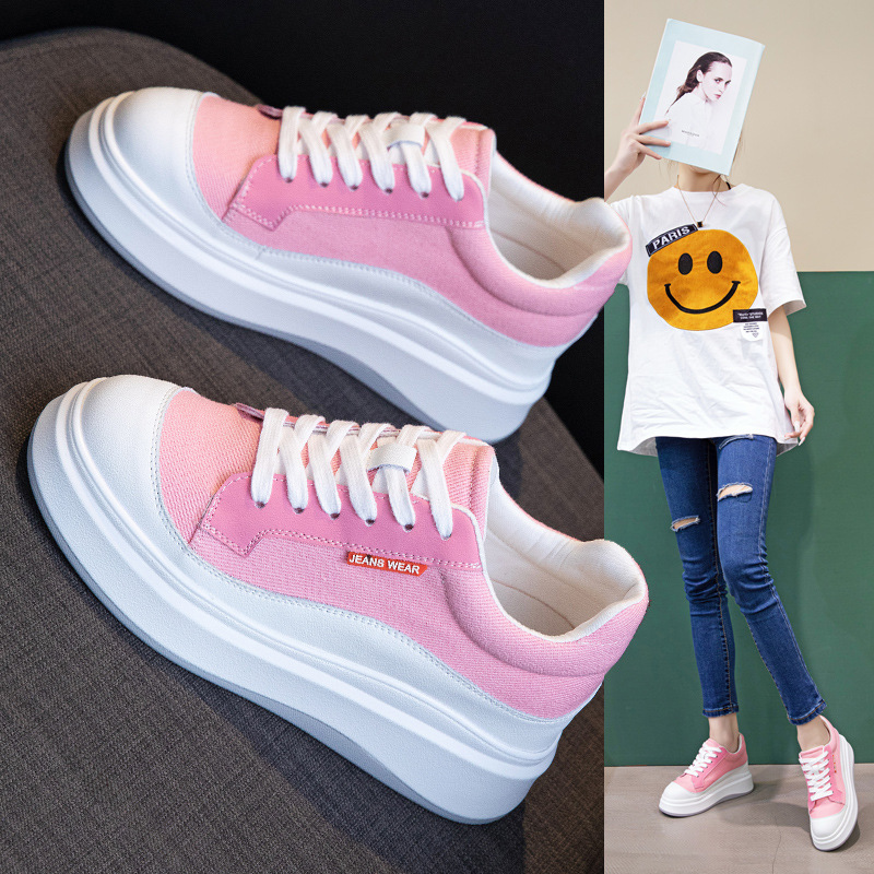 Women's Fashion Thick-soled Leather Board Shoes - Image 11