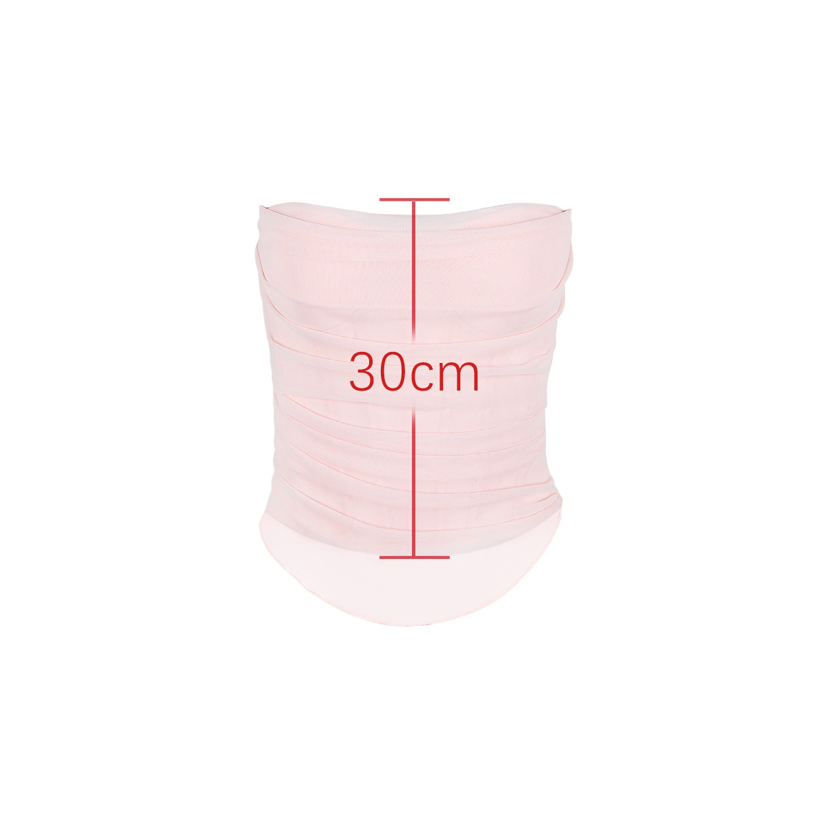 Women's Clothes Mesh Hot Girl Tube Top Midriff Outfit Fishbone Bra