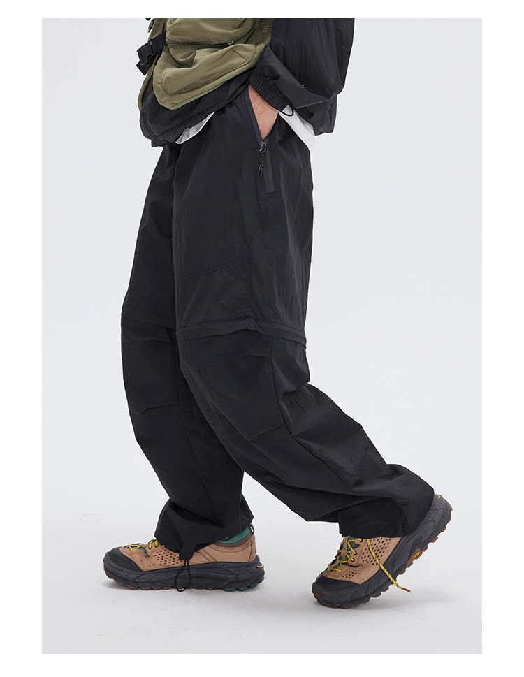 Men's Spring And Summer Wear Pleated Straight Outdoor Sports Casual Pants