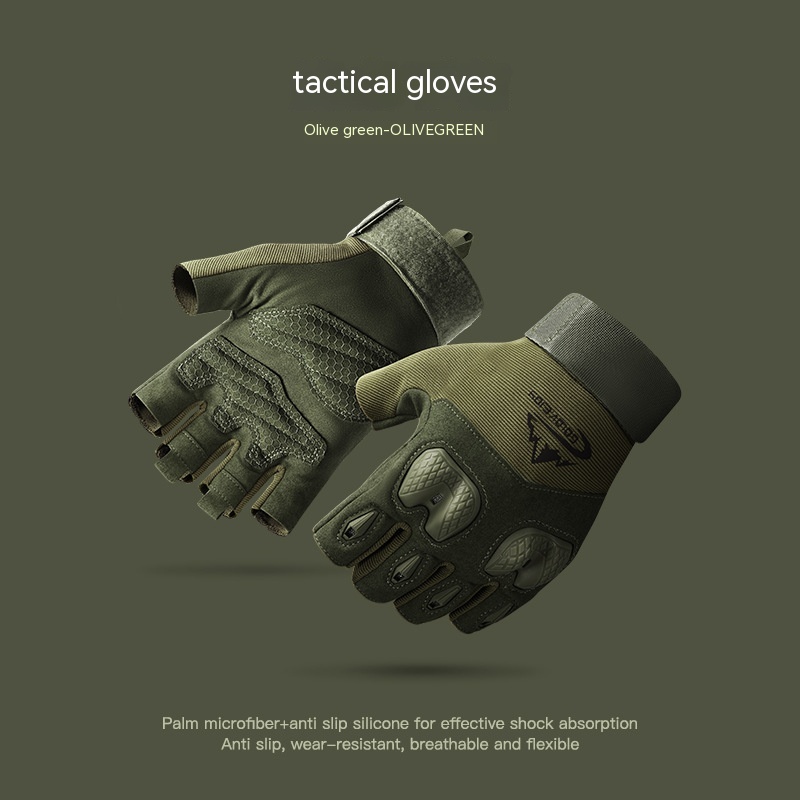 Title 3, Sports Gloves Riding Half Finger Wear-resistant...