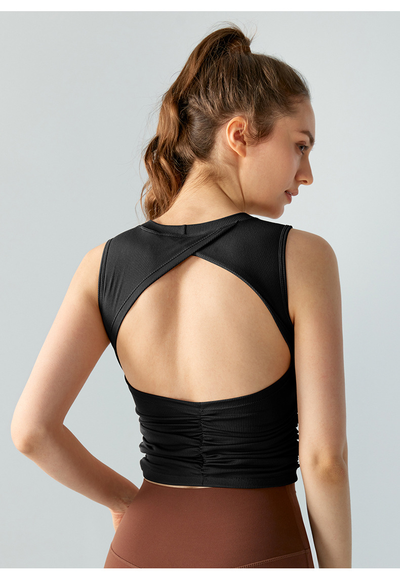 Title 6, Female Summer Yoga Sports Belt Chest Pad Vest