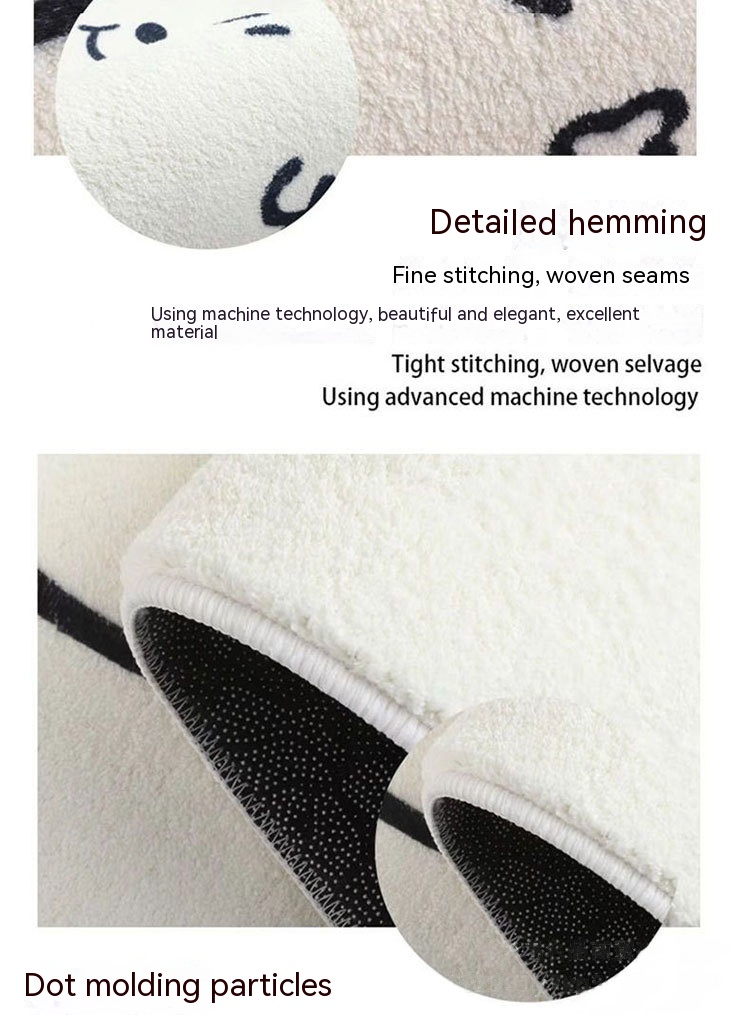 2403210328390321400 - Cashmere Bedroom Bedside Blanket Absorbent Non-slip Mat