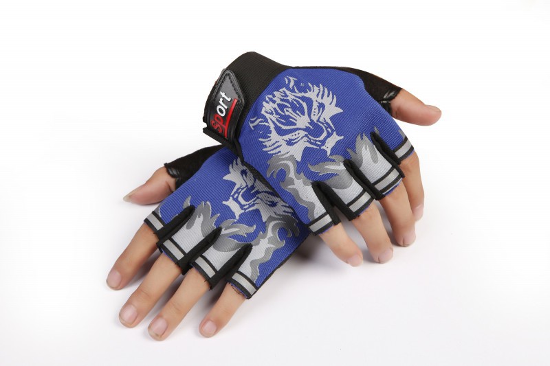 Title 7, Gants sans doigts tête de loup pour homme, parf...