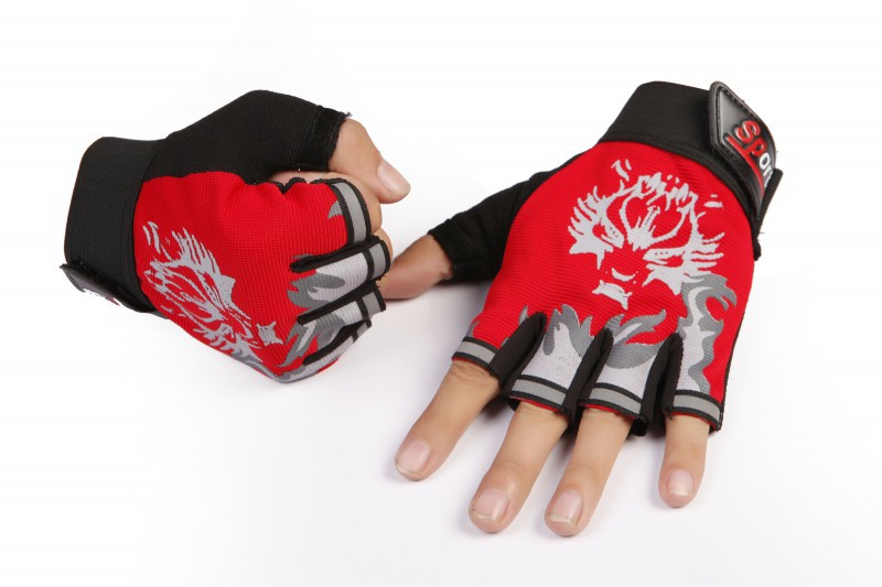 Title 12, Gants sans doigts tête de loup pour homme, parf...