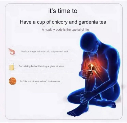 Chicory Tea Gardenia Kudzu Mulberry Leaf Tea | Pure Handmade Twelve Flavors Acid Drop Tea