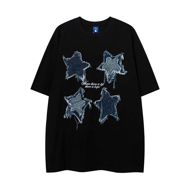 Title 11, Camiseta masculina vintage com patch de estrela...