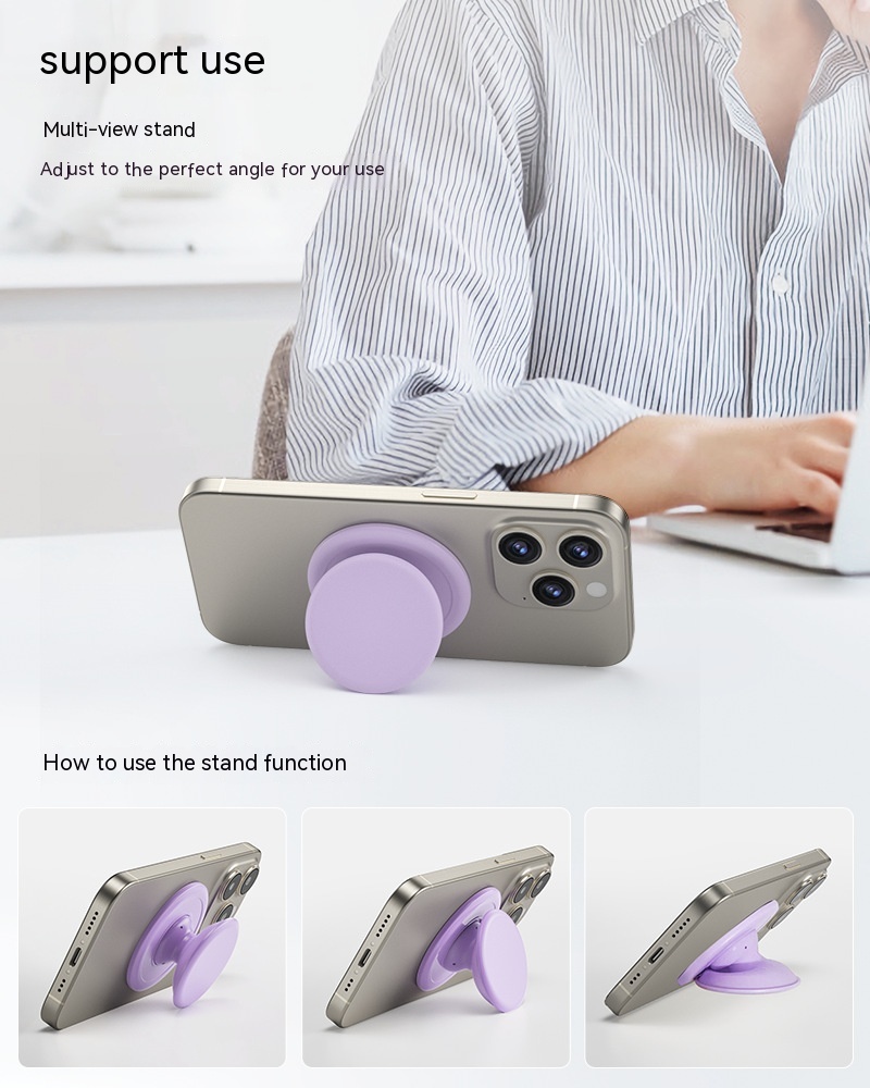 Silicone Airbag Magnetic Phone Holder Desktop Telescopic Folding - Image 9