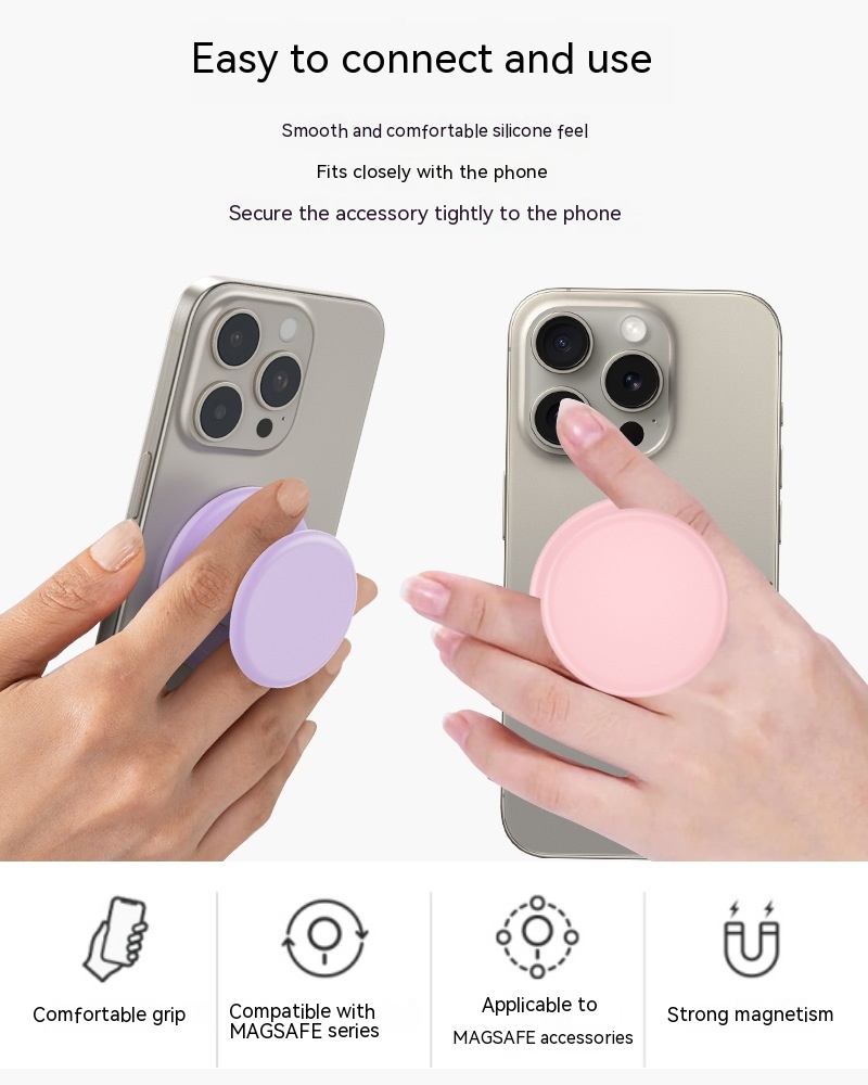 Silicone Airbag Magnetic Phone Holder Desktop Telescopic Folding - Image 10