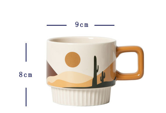 Title 8, Good-looking Morandi Coffee Cup Vintage Ceramic...