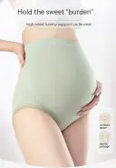 Thin Breathable Cotton Crotch Belly Support Postpartum Pregnant Women Seamless Underwear view 6
