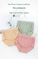 Thin Breathable Cotton Crotch Belly Support Postpartum Pregnant Women Seamless Underwear view 21