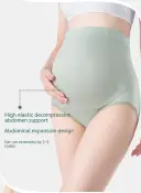 Thin Breathable Cotton Crotch Belly Support Postpartum Pregnant Women Seamless Underwear view 22