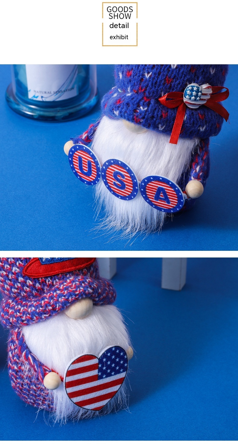 Title 7, American Independence Day Knitted Hat Faceless ...