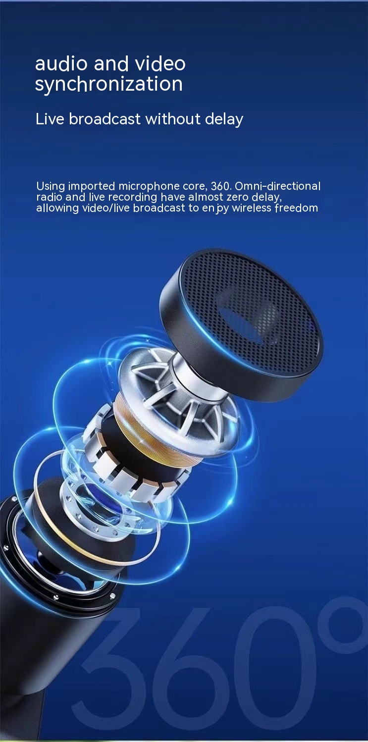 Microphone K8K9 Neckline Clip Live Radio Intelligent Noise Reduction - Image 10