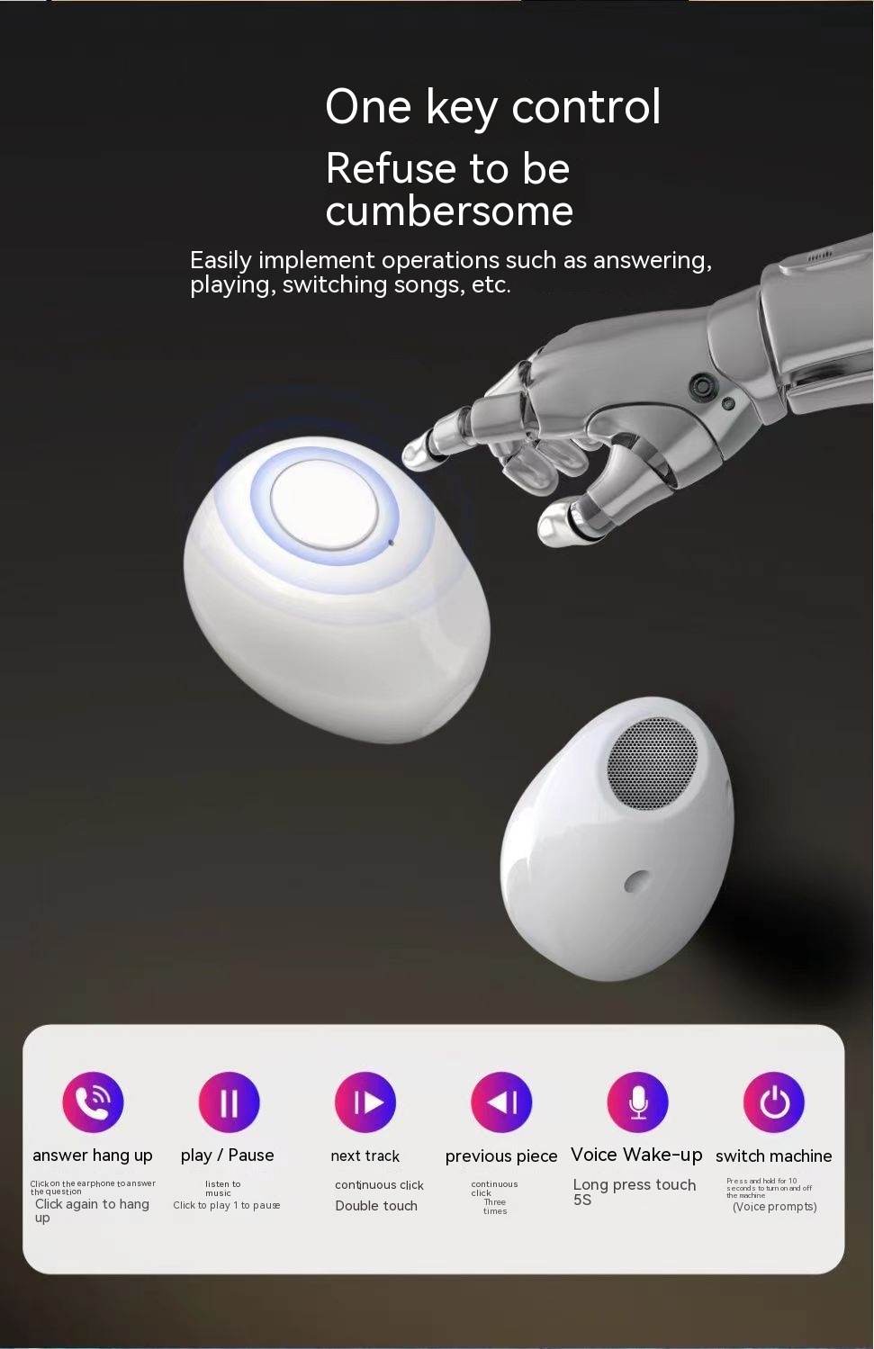 Casque Bluetooth mini sommeil — Léger, réduction de bruit 13