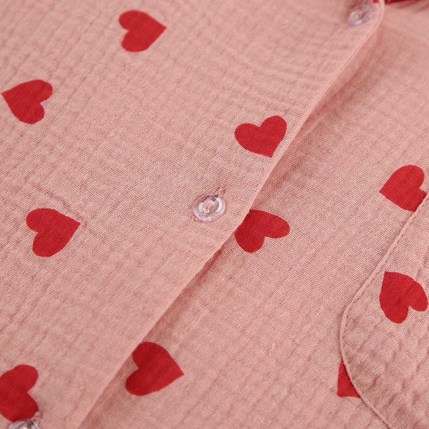 Title 24, Comfortable Soft Heart Printing Cotton Pajamas ...