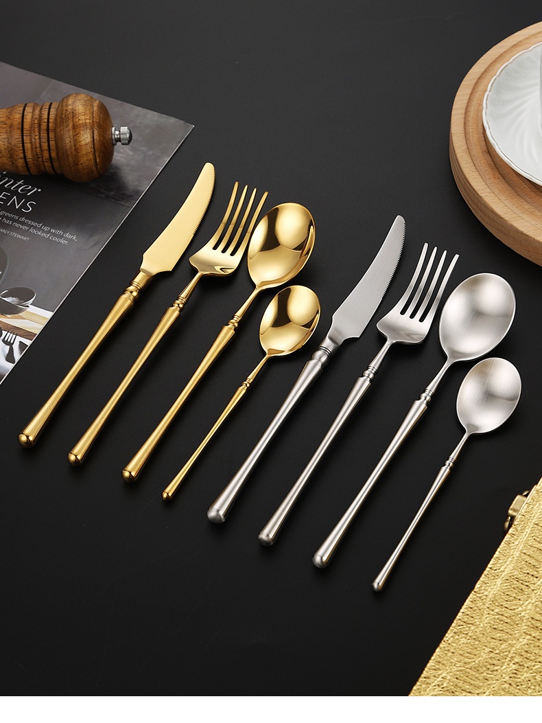 Title 7, 304 Stainless Steel Knife Fork And Spoon Tableware