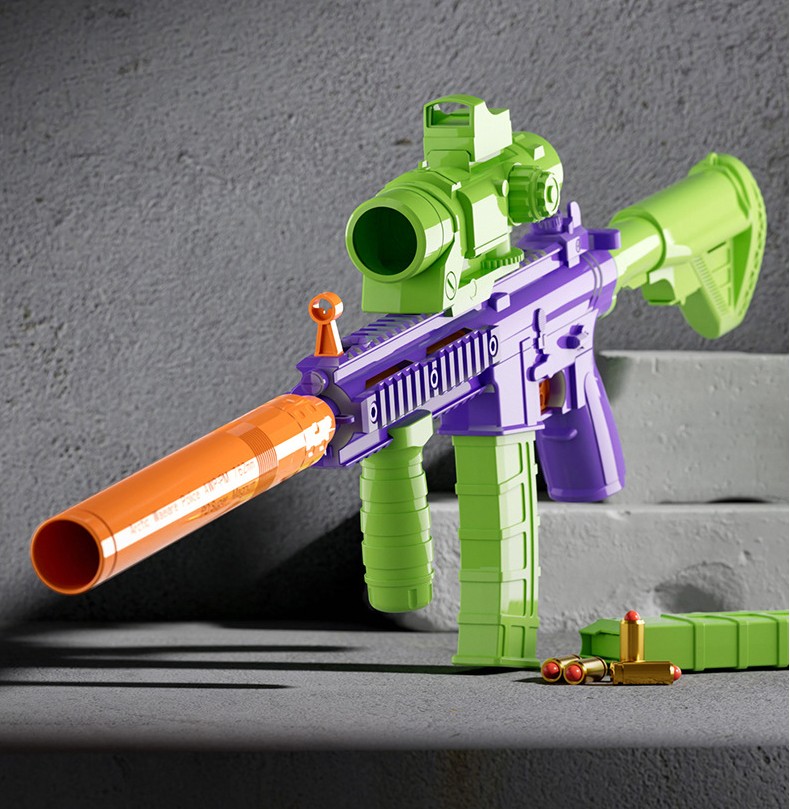 Title 4, Lancer Shell M416 Radis Gun Soft Bullet Gun Toy