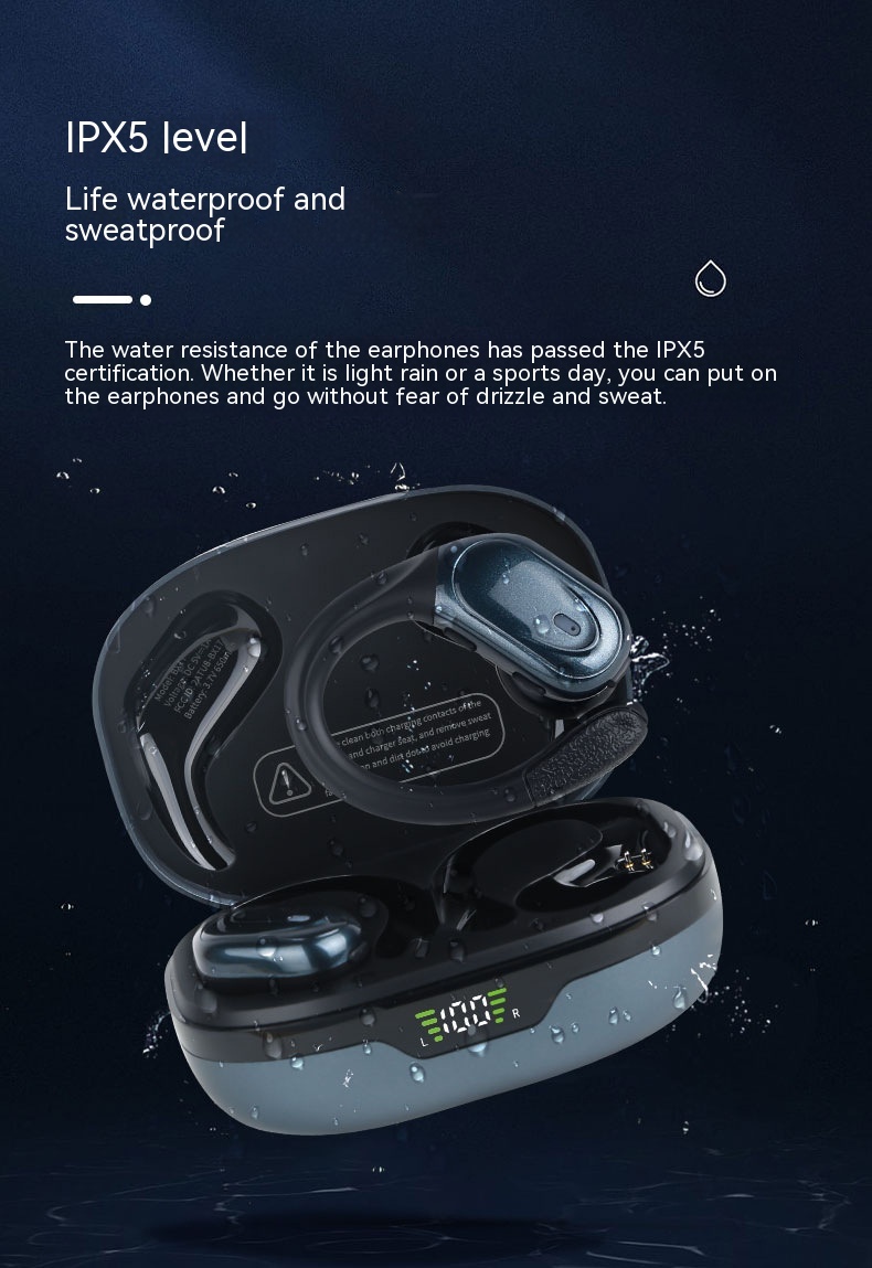 Smart Digital Technology Noise Reduction Sports Can't Get Rid Of Ear-mounted Wireless Headphones - Image 4