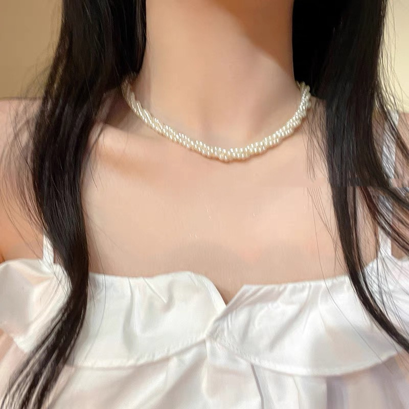 Baroque Pearl Short Necklace For Women