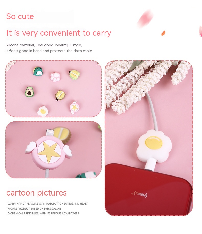 Cartoon Data Anti-folding Implement Bite USB Cable Protection Sleeve - Image 48