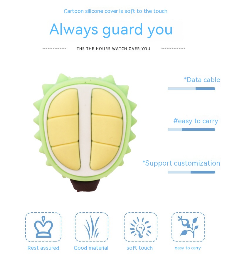 Cartoon Data Anti-folding Implement Bite USB Cable Protection Sleeve - Image 15