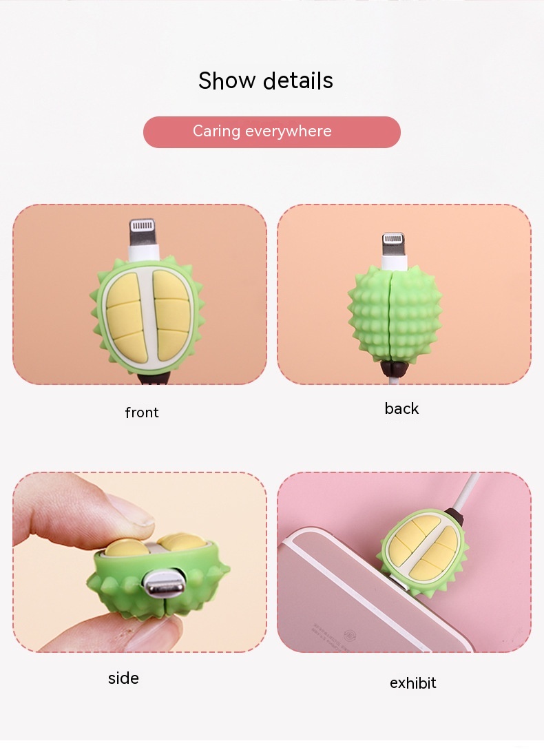 Cartoon Data Anti-folding Implement Bite USB Cable Protection Sleeve - Image 38