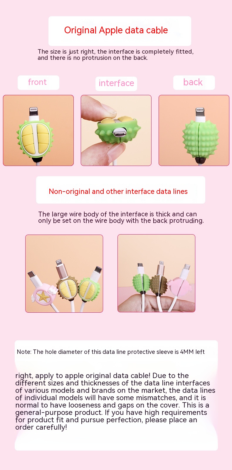 Cartoon Data Anti-folding Implement Bite USB Cable Protection Sleeve - Image 2