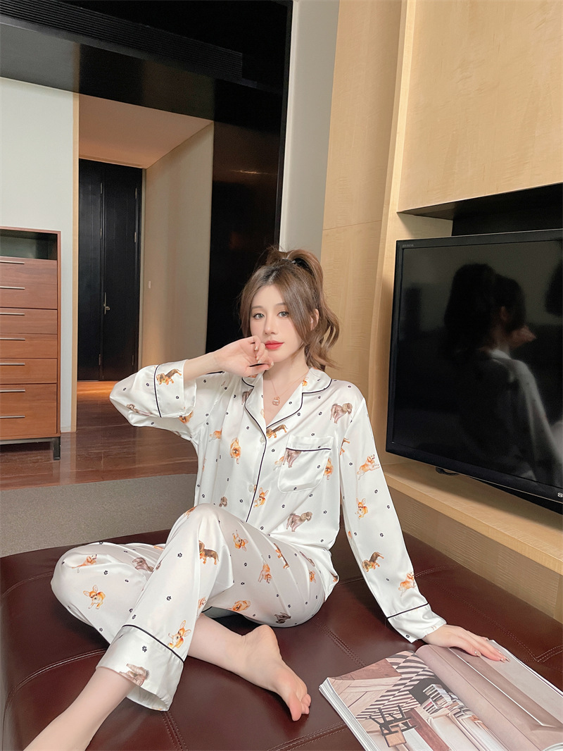 Title 14, Womens Digital Printing Cartoon Pajamas Suit