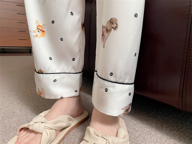 Title 25, Womens Digital Printing Cartoon Pajamas Suit