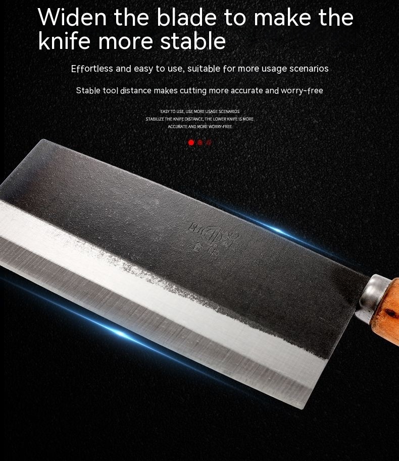 Title 3, Carbon Steel Kitchen Knife Household Old-fashio...