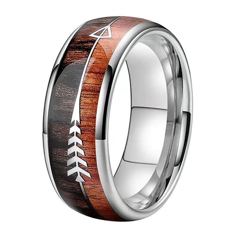 Title 1, Titanium Steel Ring Velvet Black Sandalwood