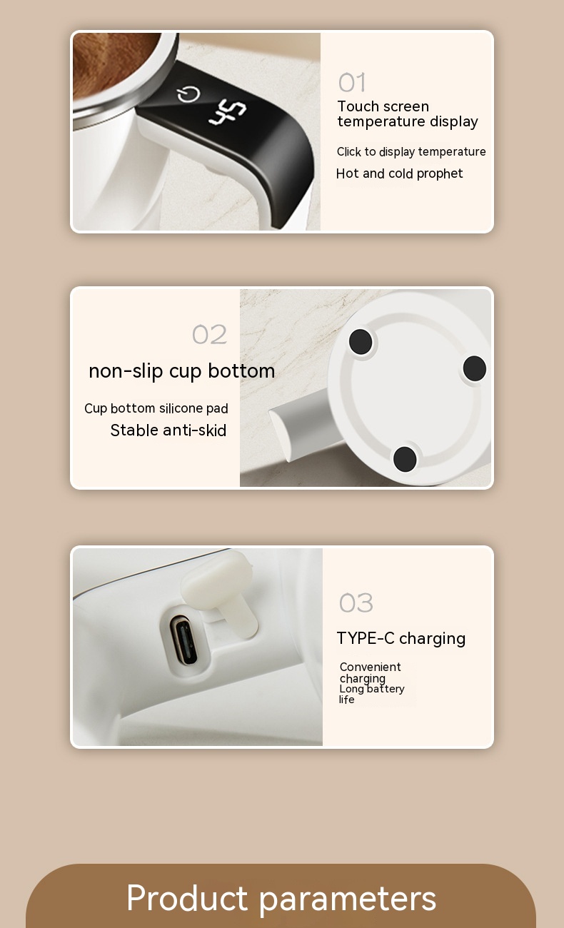Automatic Mixing Coffee Cup Electric Magnetic Force - Image 4
