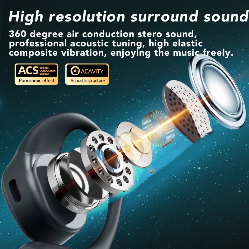 New Bluetooth Headset Non In-ear Open Bone Conduction - Image 7