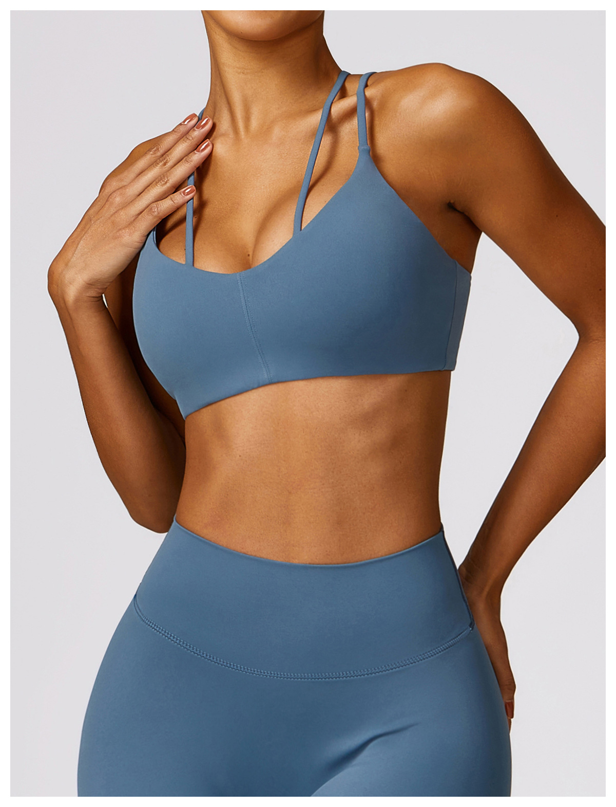 Title 3, Brushed Tight Back Yoga Bra Shoulder Straps