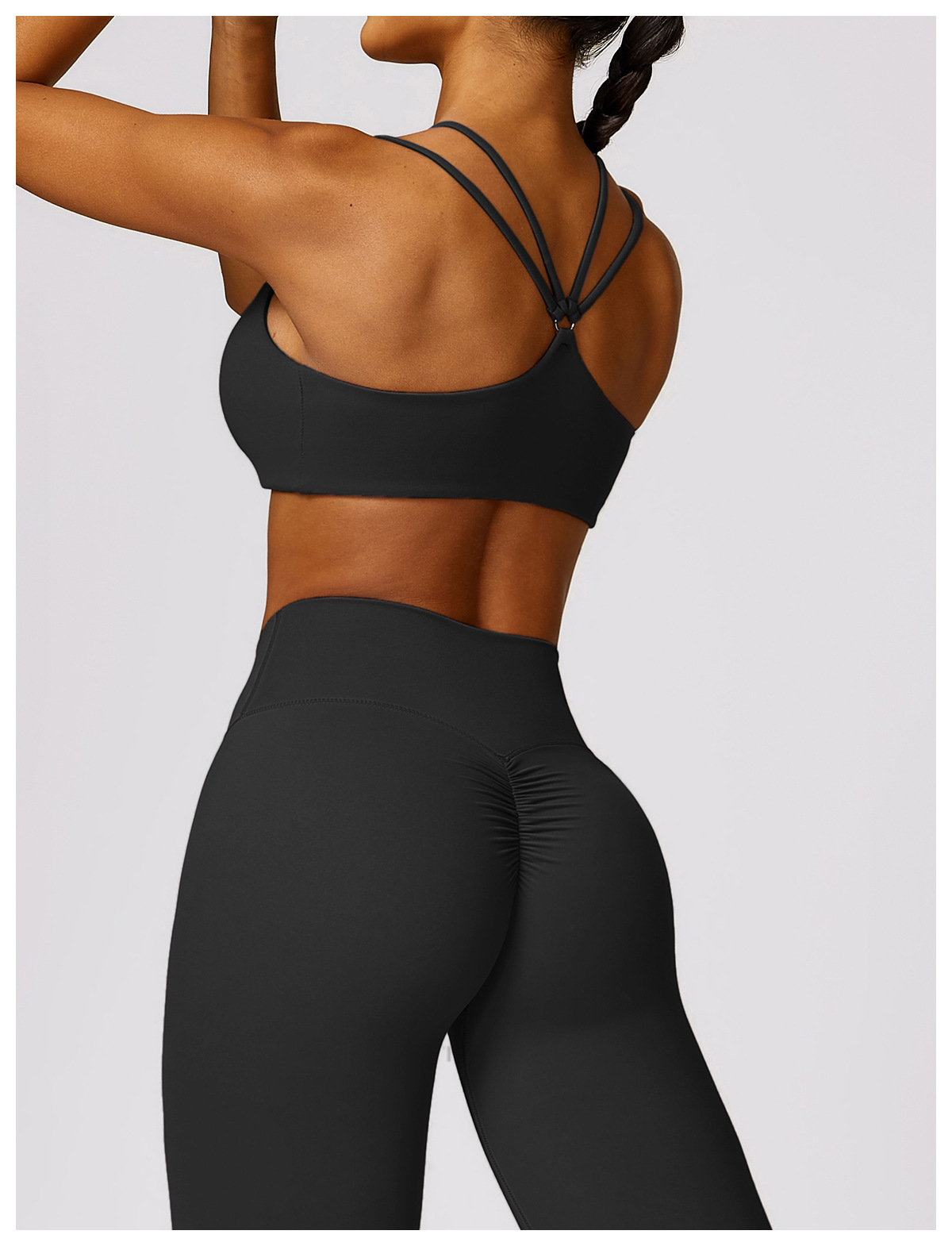 Title 12, Brushed Tight Back Yoga Bra Shoulder Straps